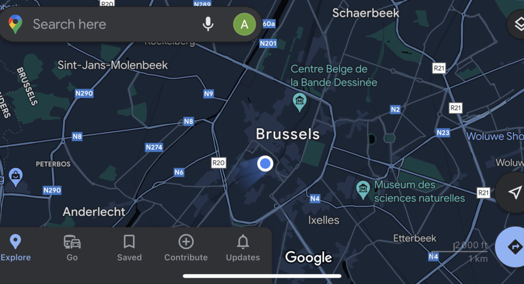 Google lance Detailed Street Maps à Bruxelles Geeko