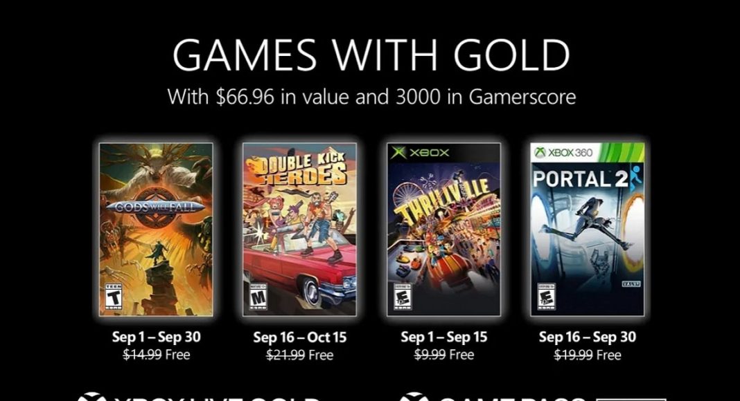 Games with Gold: ecco i giochi disponibili su Xbox a settembre