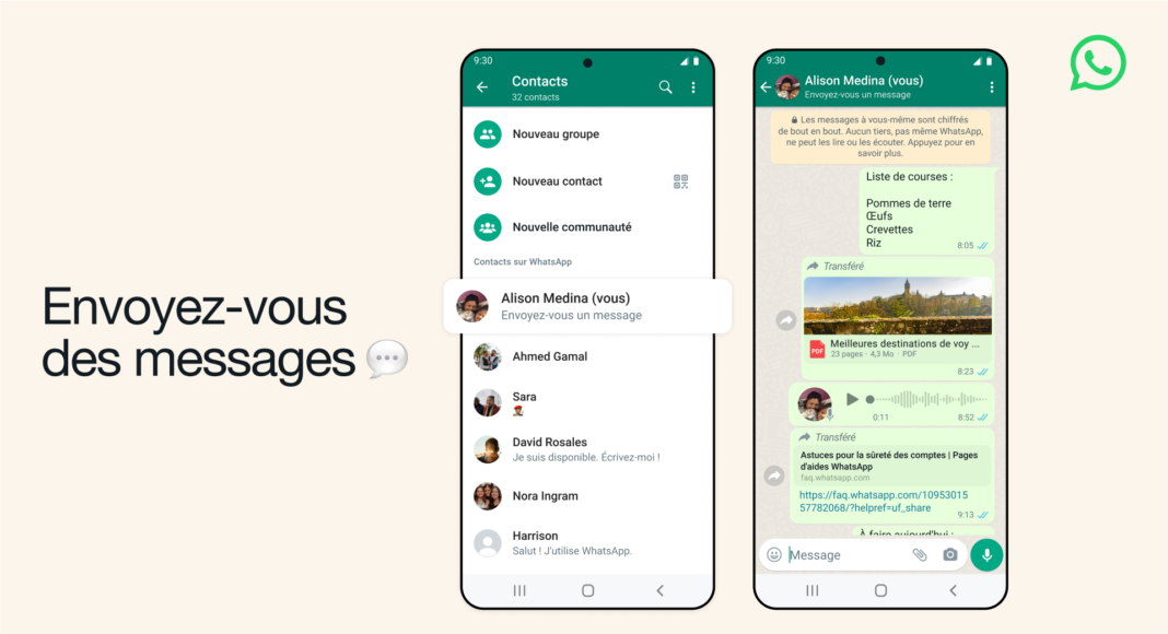 WhatsApp Vous Permet Désormais D’envoyer Des Messages…à Vous-même - Geeko