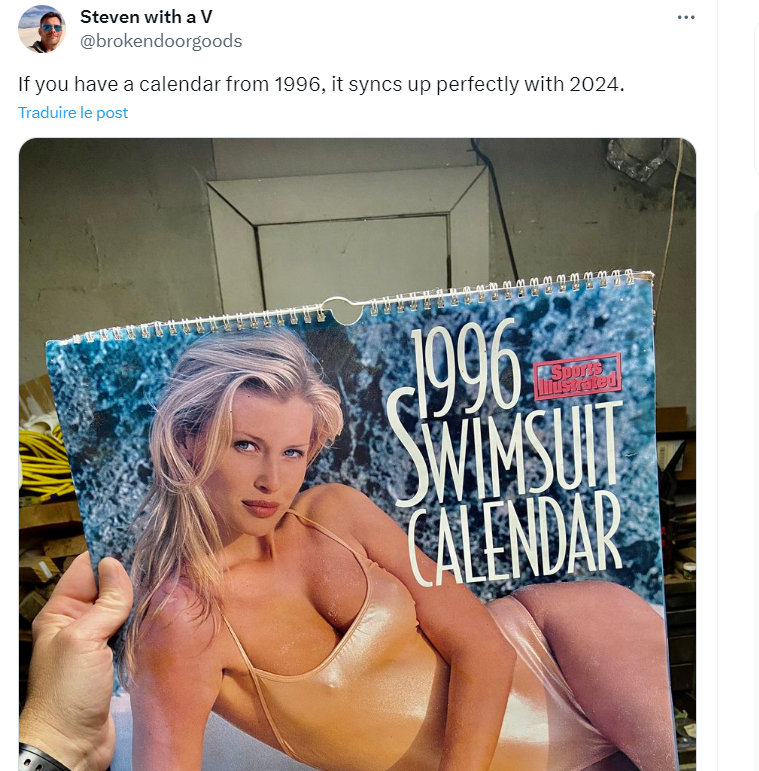 Pourquoi les calendriers de 1996 sont revendus à des prix démesurés sur  Internet - Geeko